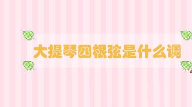 大提琴四根弦是什么調(diào)