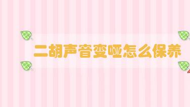 二胡聲音變啞怎么保養(yǎng)