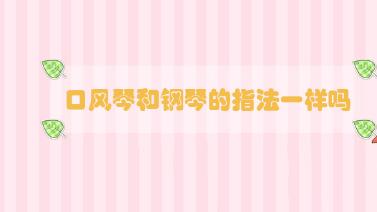口風(fēng)琴和鋼琴的指法一樣嗎