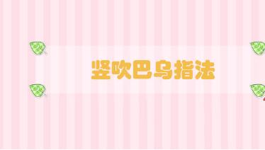 豎吹巴烏指法