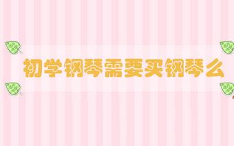 初學(xué)鋼琴需要買鋼琴么