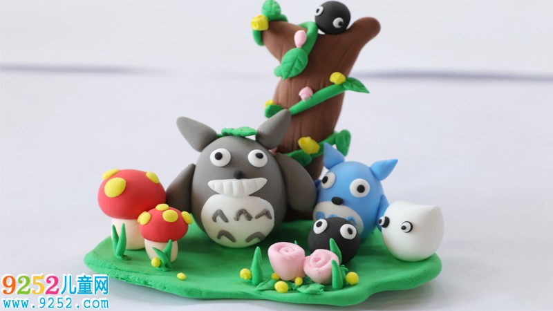 超輕粘土龍貓主題作品