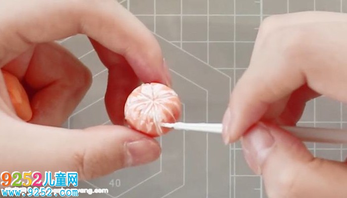 橘子超輕粘土教程