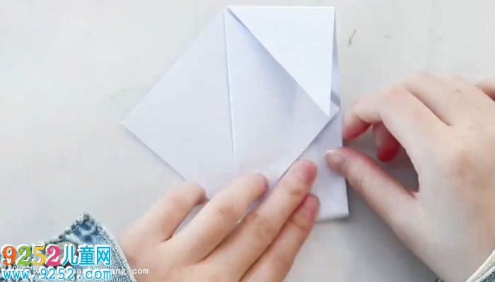 小雞書簽怎么折