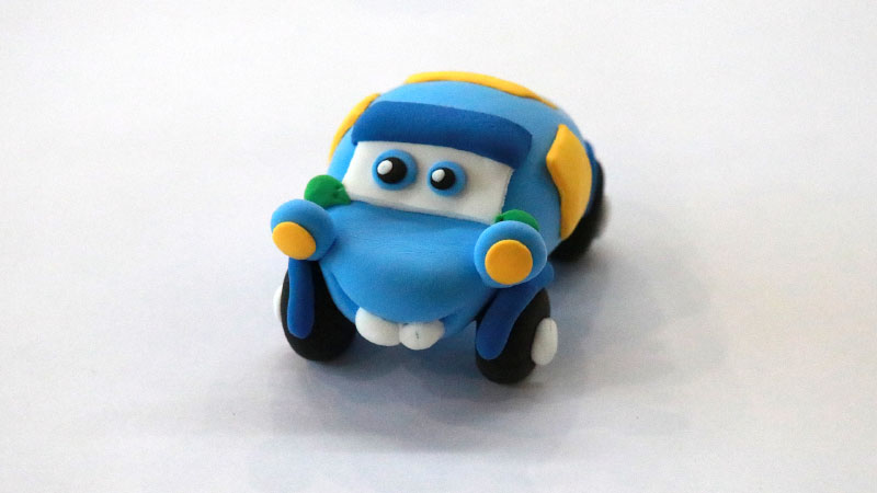 齙牙小汽車超輕粘土教程