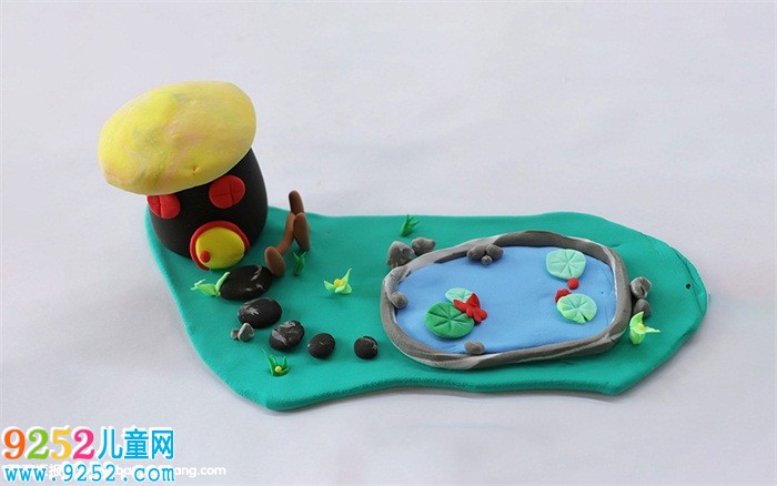 夏日超輕粘土場景作品