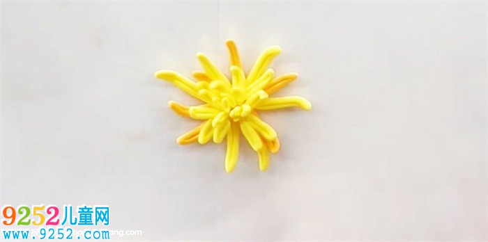 超輕粘土制作菊花