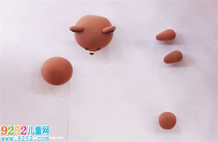 立體布朗熊粘土教程