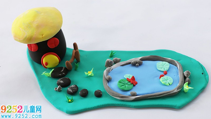 夏日超輕粘土場景作品