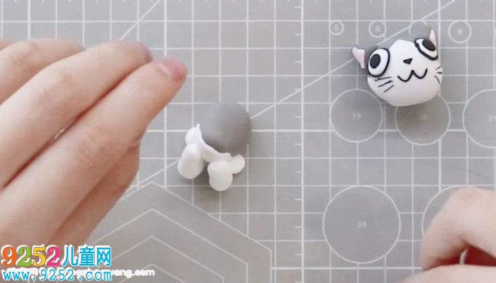 超輕粘土小奇貓教程