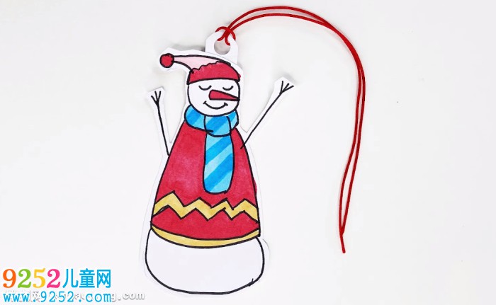 雪人書(shū)簽的制作方法