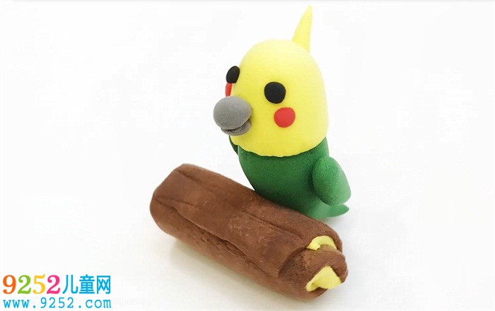 超輕粘土做可愛小鸚鵡