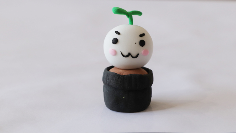 超輕粘土長(zhǎng)草顏團(tuán)子教程
