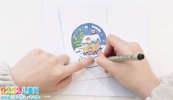 關(guān)于冬天的書(shū)簽怎么做