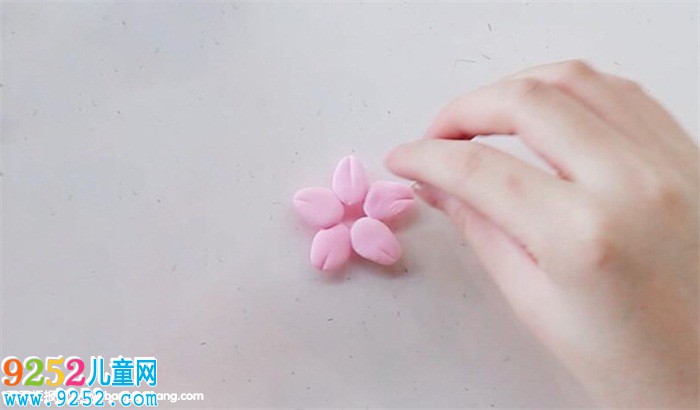 超輕粘土小花朵教程