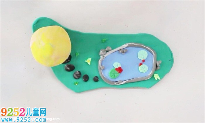 夏日超輕粘土場景作品