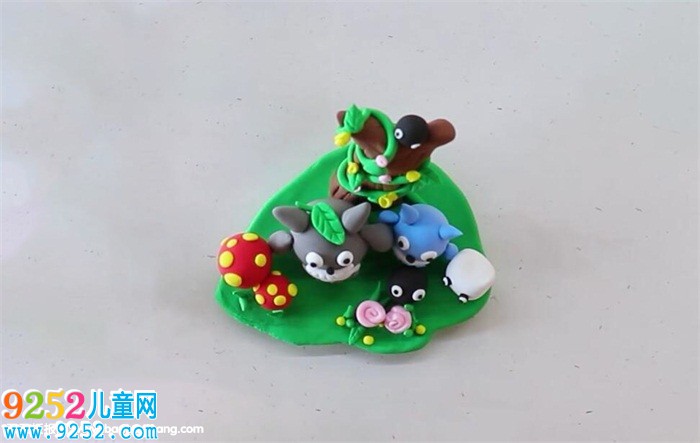 超輕粘土龍貓主題作品