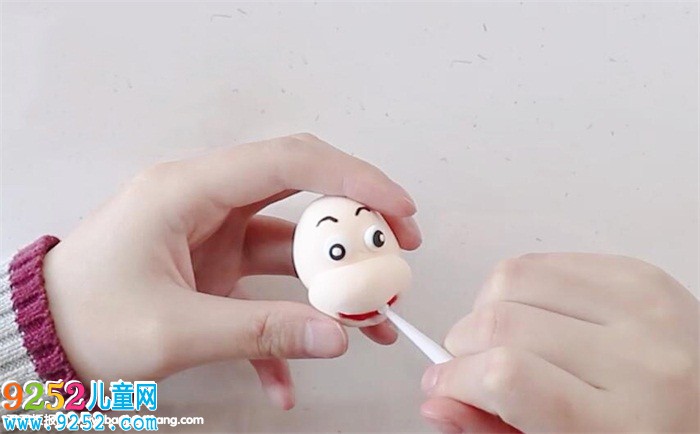 轉呼啦圈的河馬超輕粘土教程