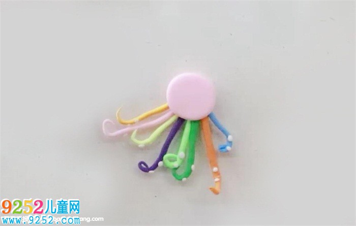 超輕粘土章魚怎么做