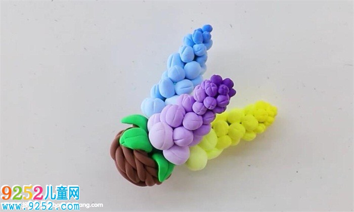 超輕粘土風(fēng)信子盆栽教程