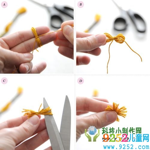 布藝仿真花的手工小制作