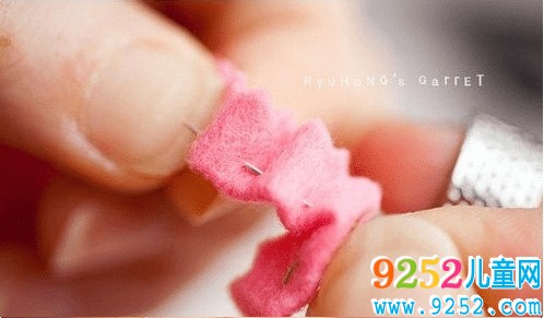 不織布戒指的制作教程