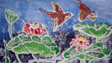 荷花和小鳥