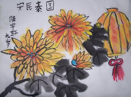 秋意濃菊花開