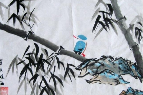 四季常青的竹子  竹子的<a href=http://www.inspiredelm.com/ertonghua/ target=_blank class=infotextkey>兒童畫</a>