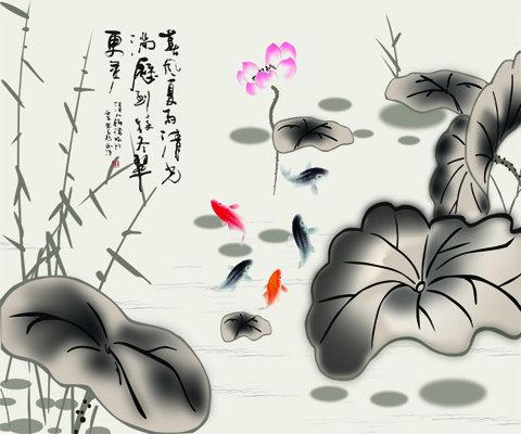 荷塘里的金魚