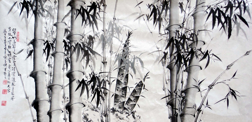 竹子的<a href=http://www.inspiredelm.com/ertonghua/ target=_blank class=infotextkey>兒童畫</a>-四季竹