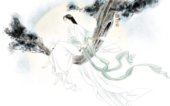 <a href=http://www.inspiredelm.com/ertonghua/ target=_blank class=infotextkey>兒童畫</a>嫦娥-仙女嫦娥