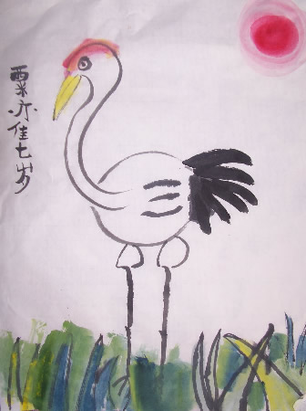 優(yōu)美丹頂鶴