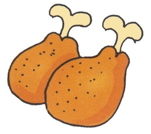 雞腿卡通畫(huà)繪畫(huà)