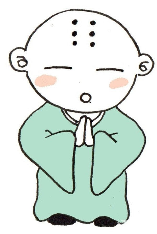 卡通小和尚