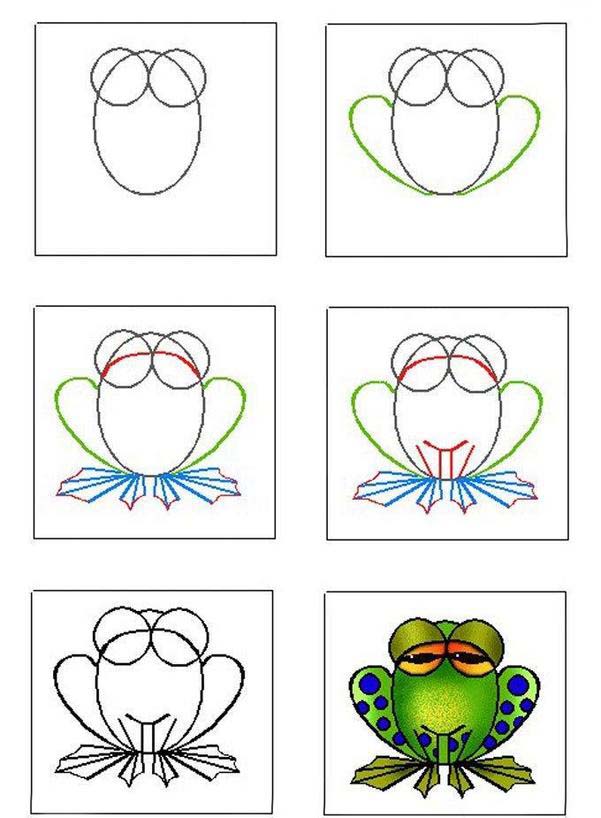 青蛙<a href=http://www.inspiredelm.com/jianbihua/ target=_blank class=infotextkey>簡(jiǎn)筆畫</a>畫法