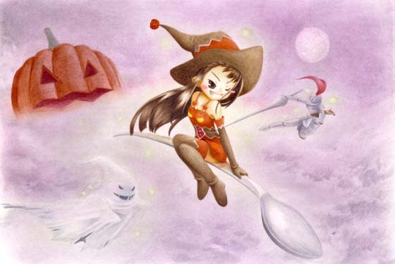 充滿魔力的小女孩