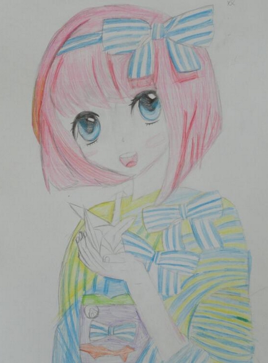 穿和服的女孩