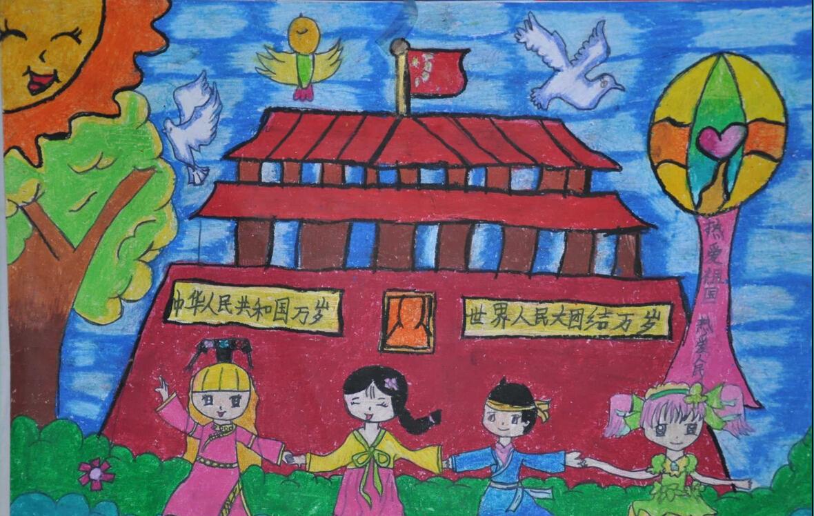 天安門(mén)前來(lái)慶祝