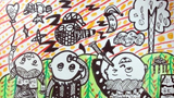 月亮在看誰  月亮兒童畫