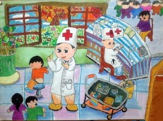 國(guó)際護(hù)士節(jié)兒童繪畫(huà)作品集在線(xiàn)欣賞