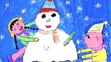 兒童畫堆雪人-圣誕節(jié)堆雪人啦
