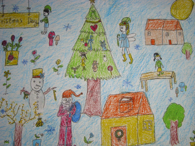 圣誕節(jié)<a href=http://www.inspiredelm.com/ertonghua/ target=_blank class=infotextkey>兒童畫</a>