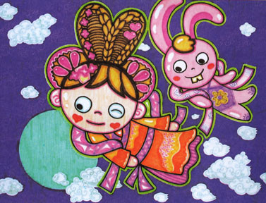 嫦娥玉兔鬧中秋