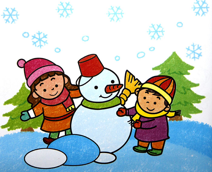可愛的小雪人