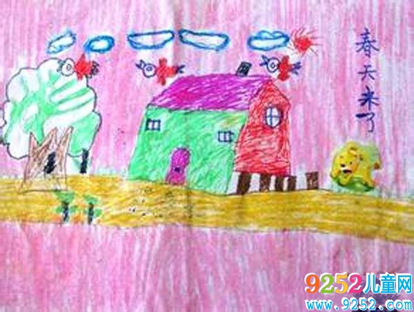 春天主題<a href=http://www.inspiredelm.com/ertonghua/ target=_blank class=infotextkey>兒童畫</a>作品