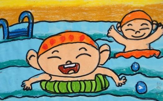 和小伙伴去游泳