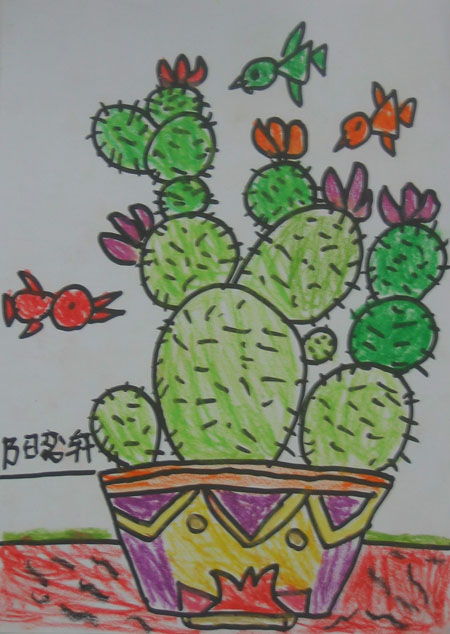 沙漠中的仙人掌