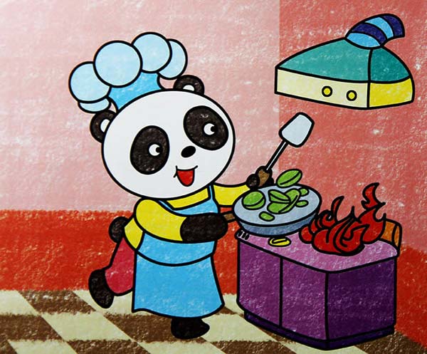做飯的大熊貓