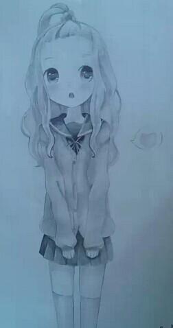 發(fā)呆的小女孩